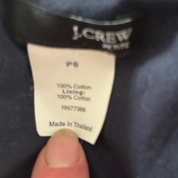 J. Crew Navy Strapless Dress Petite 6 - Picture 5 of 8